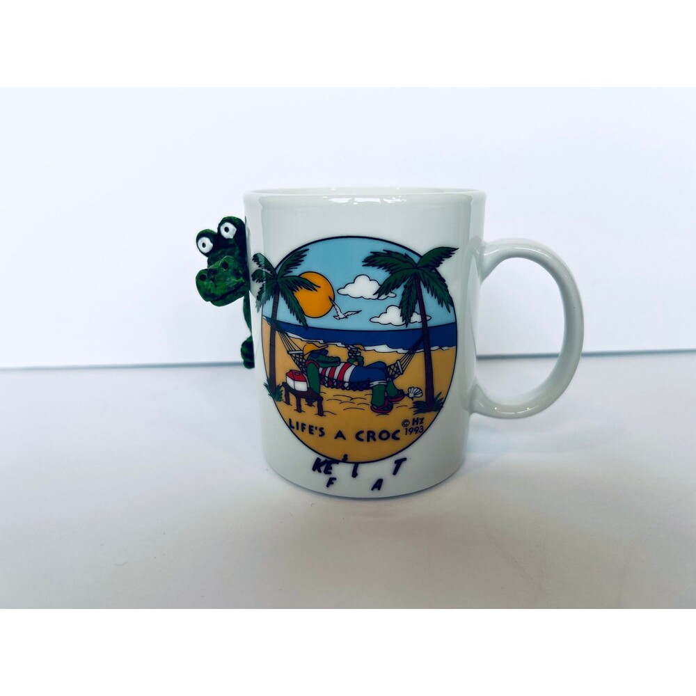 Life’s A Croc Mug, Crocodile Mug, White Elephant Gift